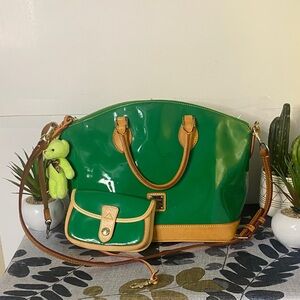 Dooney & Bourke patent leather Darcy satchel set